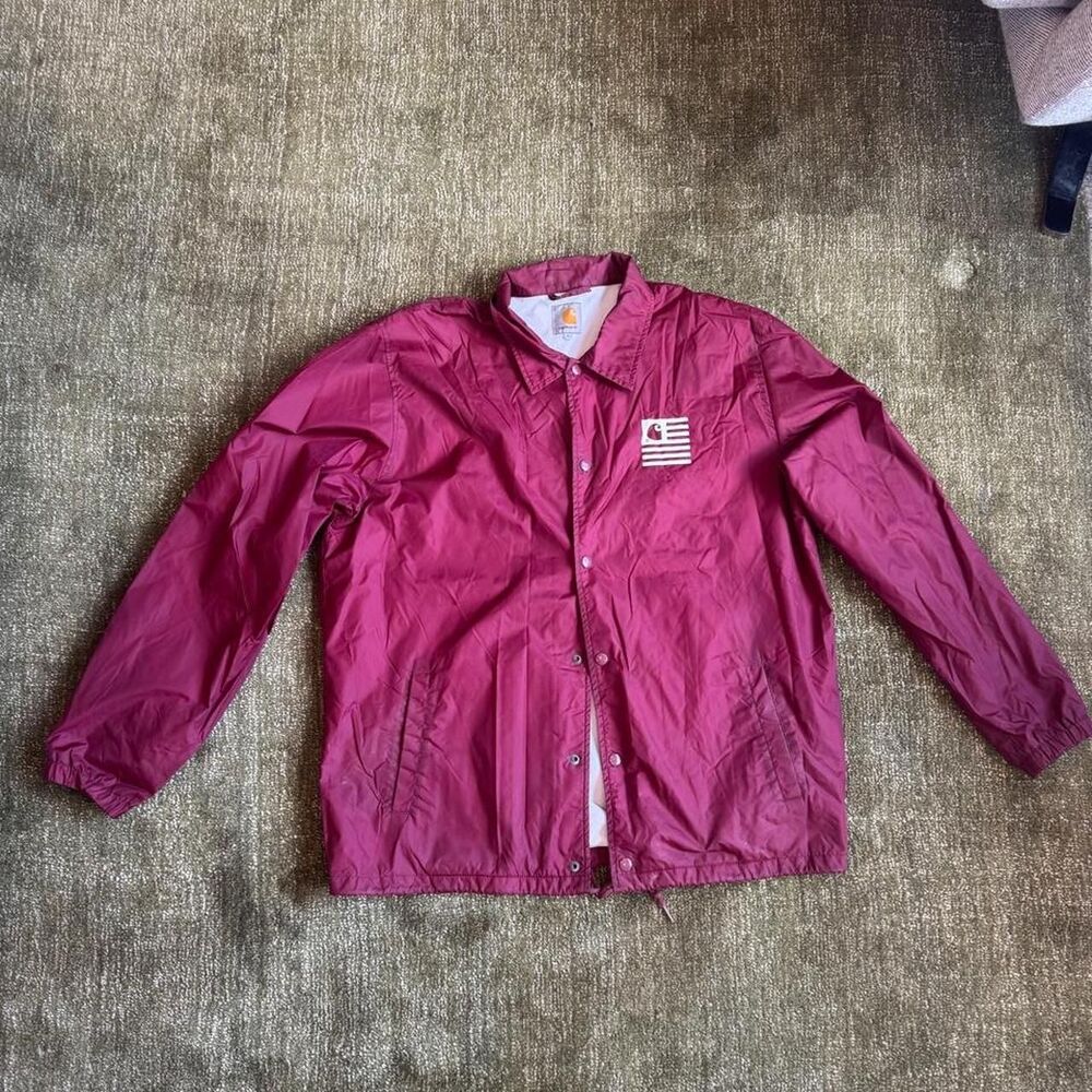 Carhartt Men's Burgundy and Red Jacket